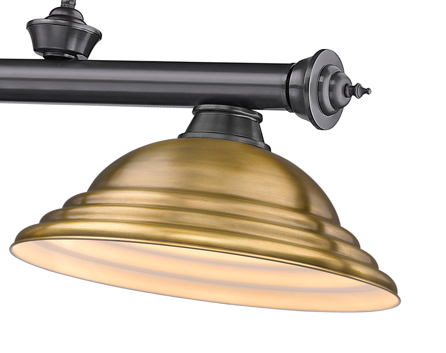 2306-3BP-SRB - Cordon 3 Light 58" Billiard - Bronze Plate