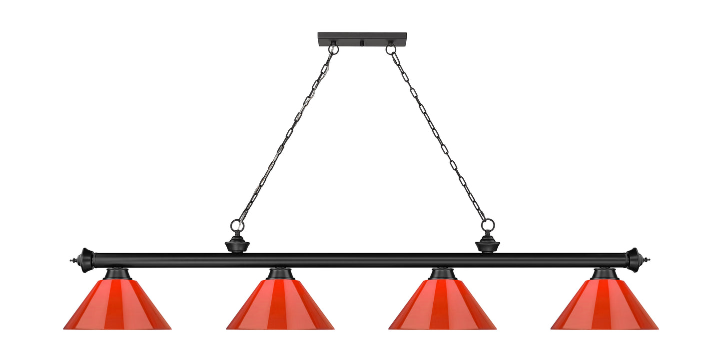 2306-4BRZ-PRD - Cordon 4 Light 81" Billiard - Bronze