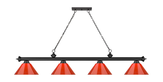 2306-4BRZ-PRD - Cordon 4 Light 81" Billiard - Bronze