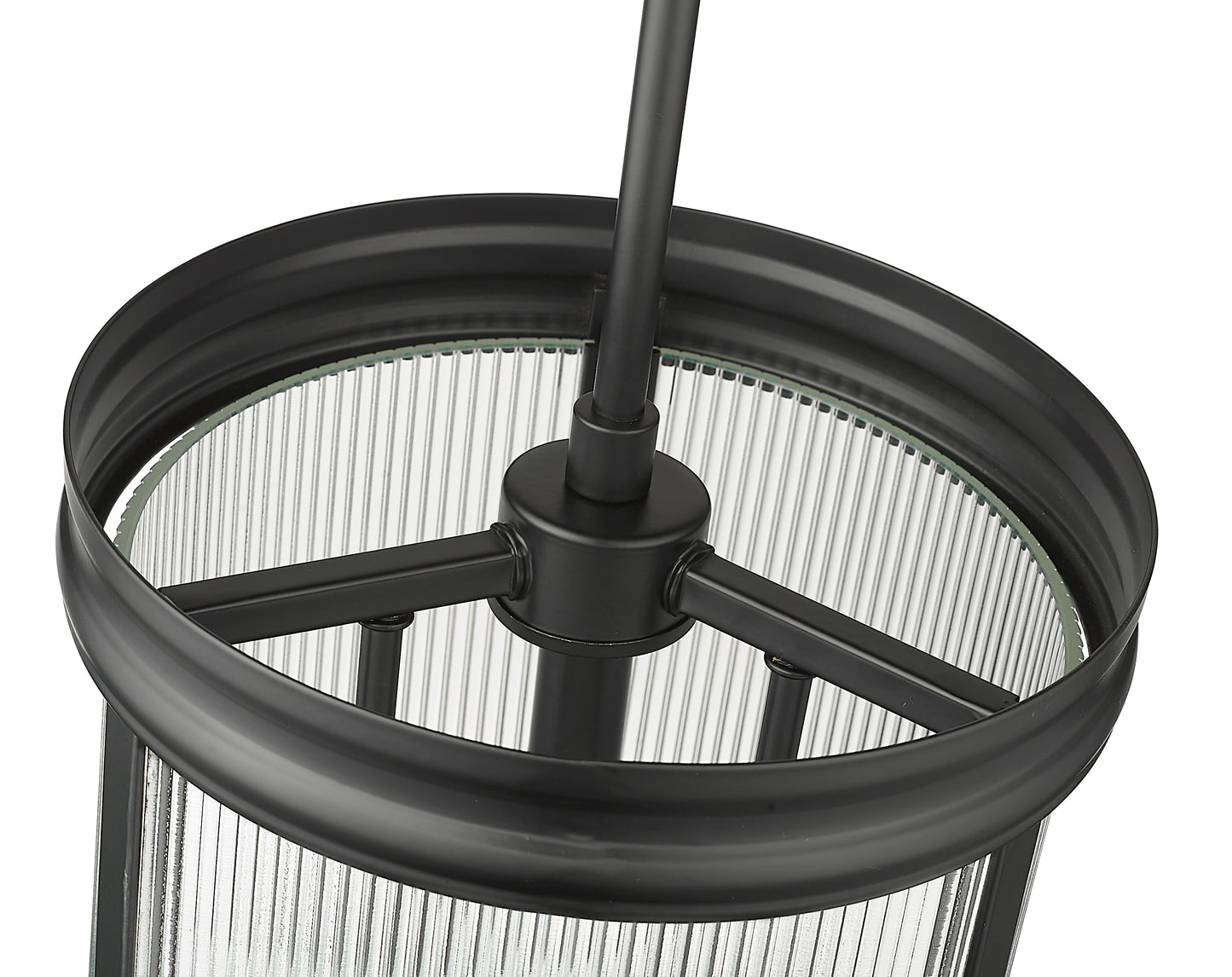 7504P10-MB - Carnaby 3 Light 10" Pendant - Matte Black