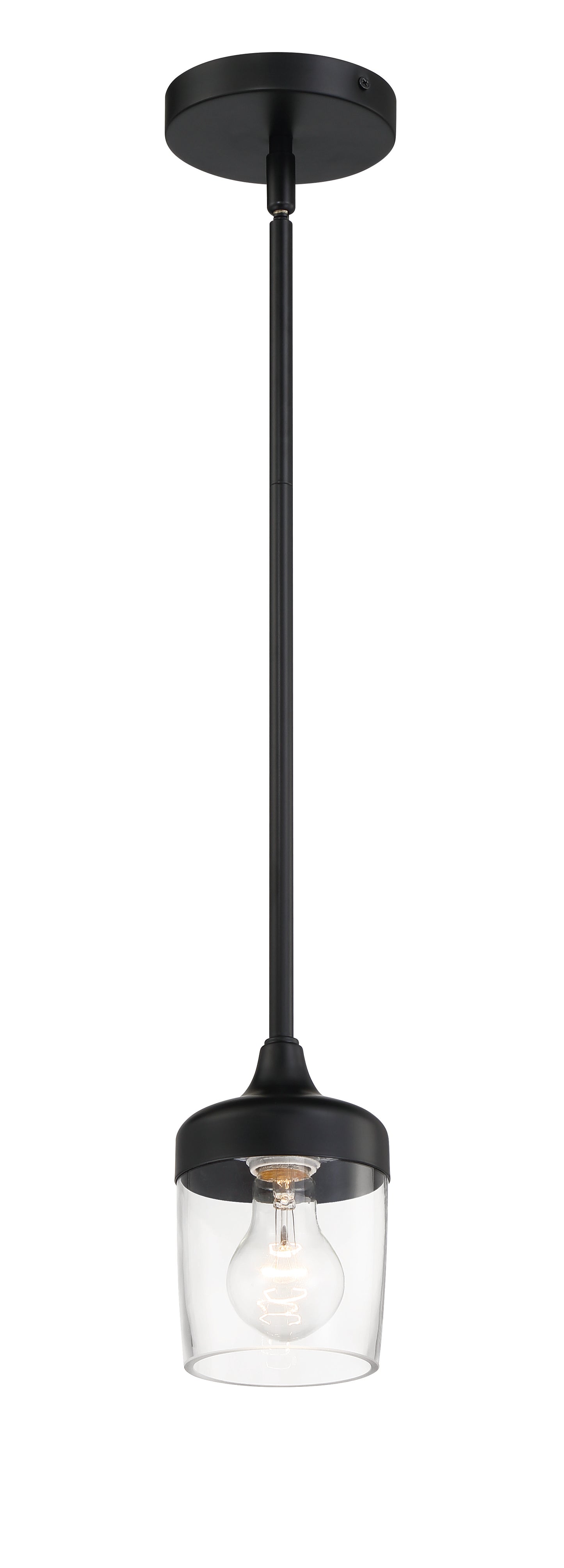 58191-FB - Wrenn 1 Light 5.12" Wide Mini Pendant - Flat Black