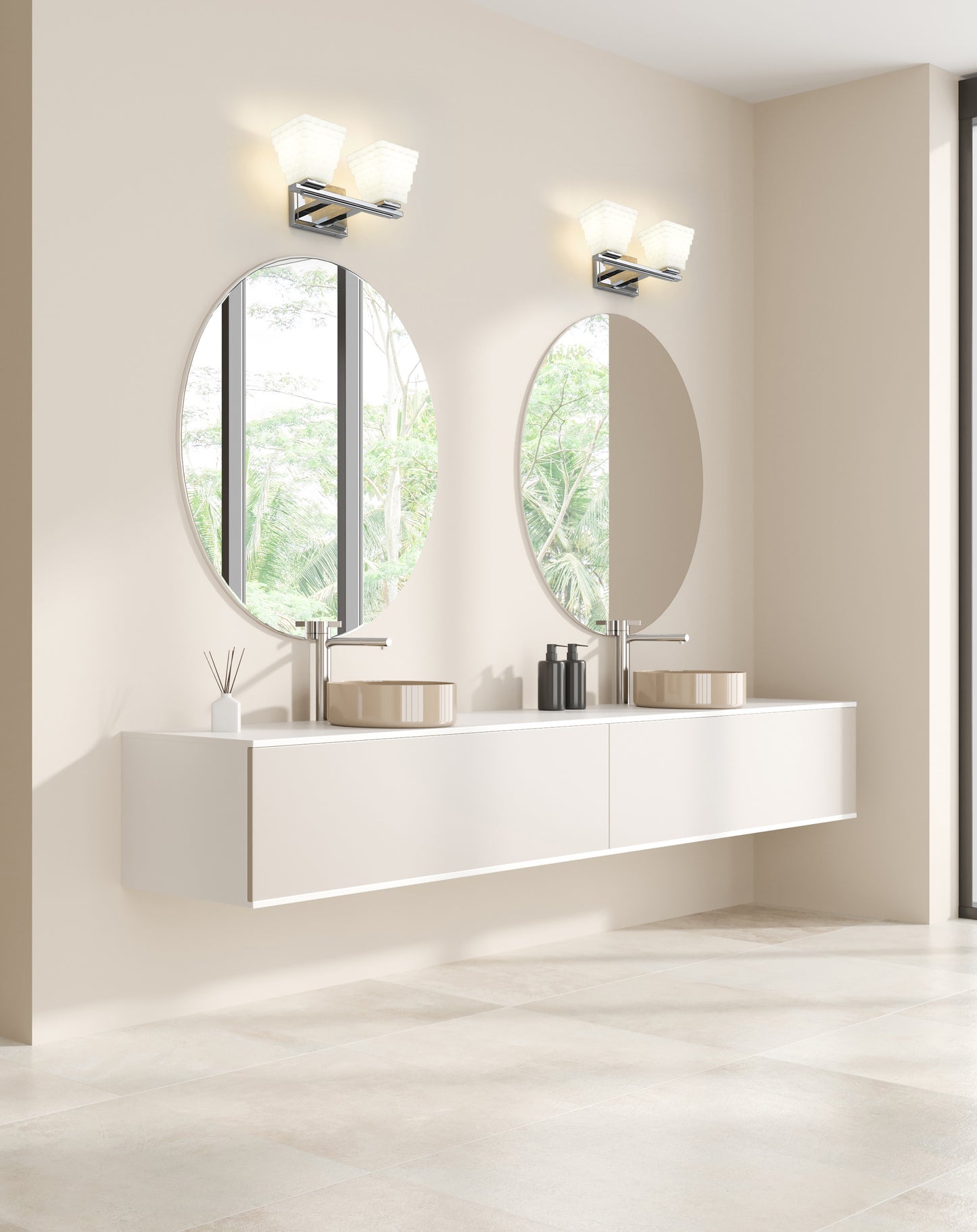 7514-2V-CH - Annalise 2 Light 14" Vanity - Chrome
