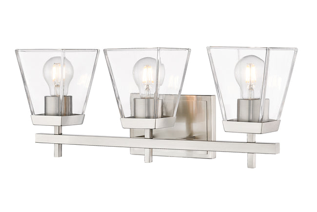 819-3V-BN - Lauren 3 Light 22" Vanity - Brushed Nickel