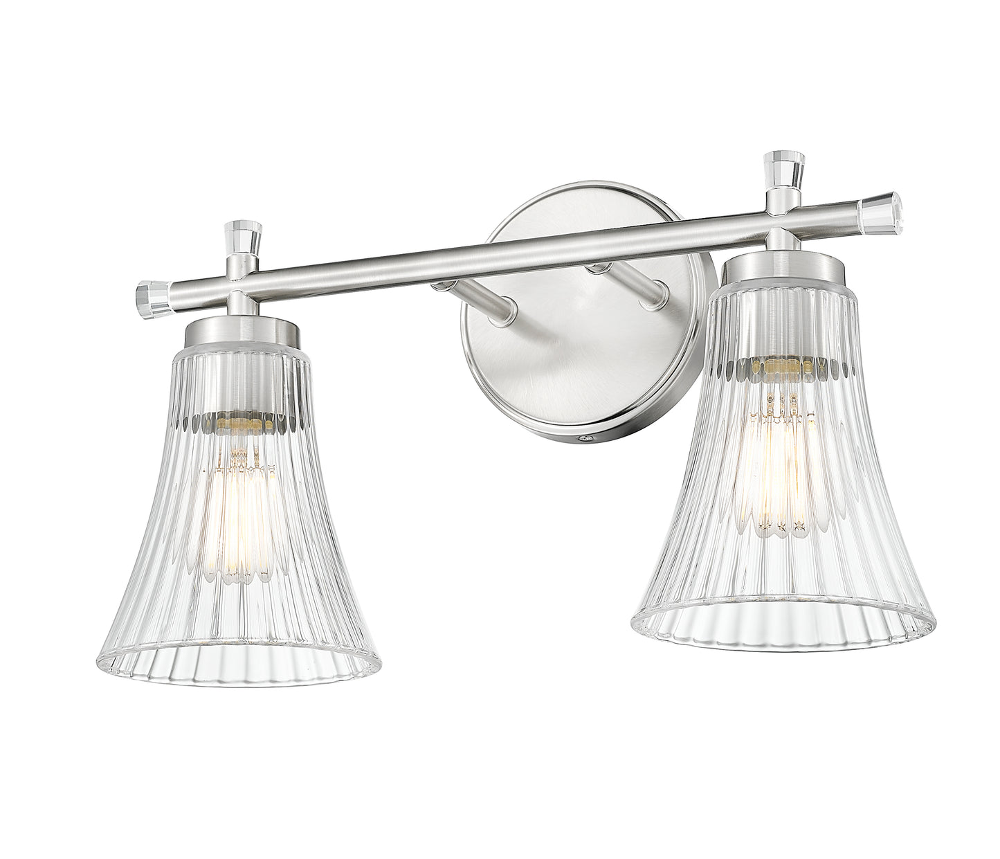 7519-2V-BN - Belle 2 Light 16" Vanity - Brushed Nickel