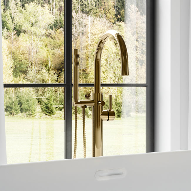 EMBY-BTF-PG - Autograph Edition Emerald Bay Bath Tub Filler in Polished Gold