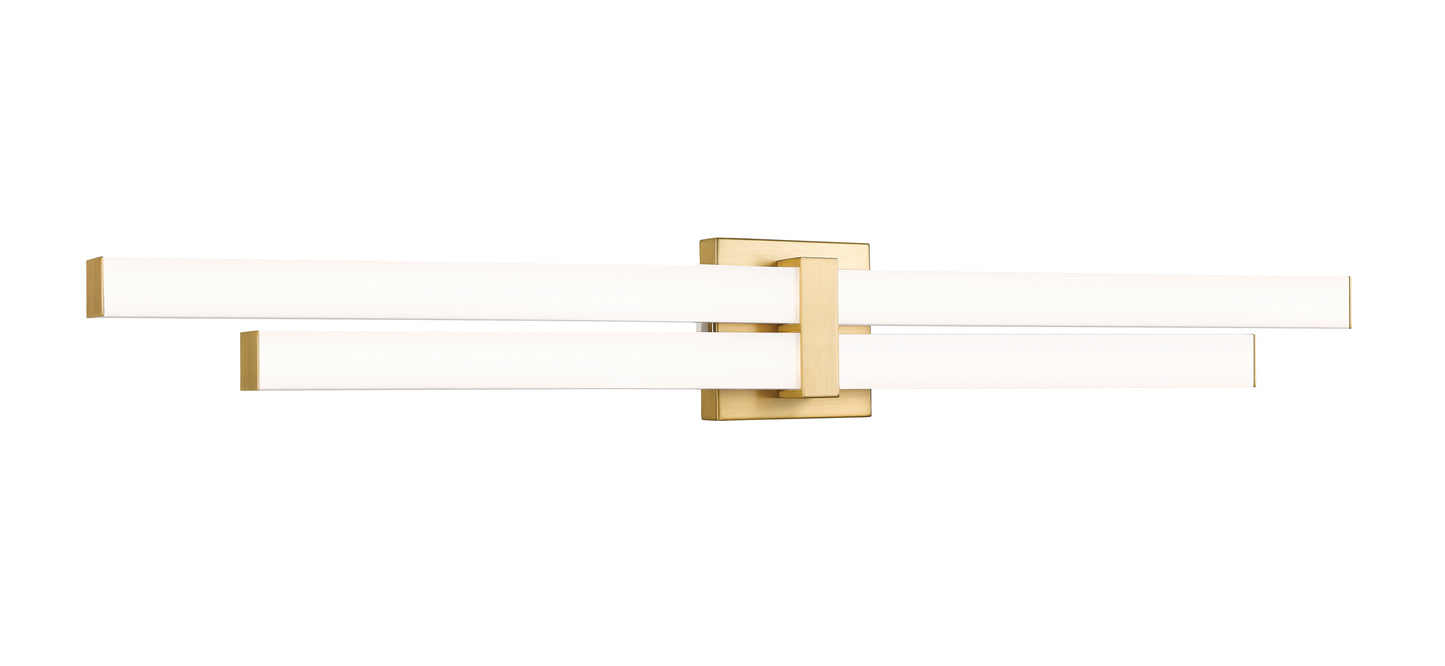 1008-40W-MGLD-LED - Zane 2 Light 40" Vanity - Modern Gold