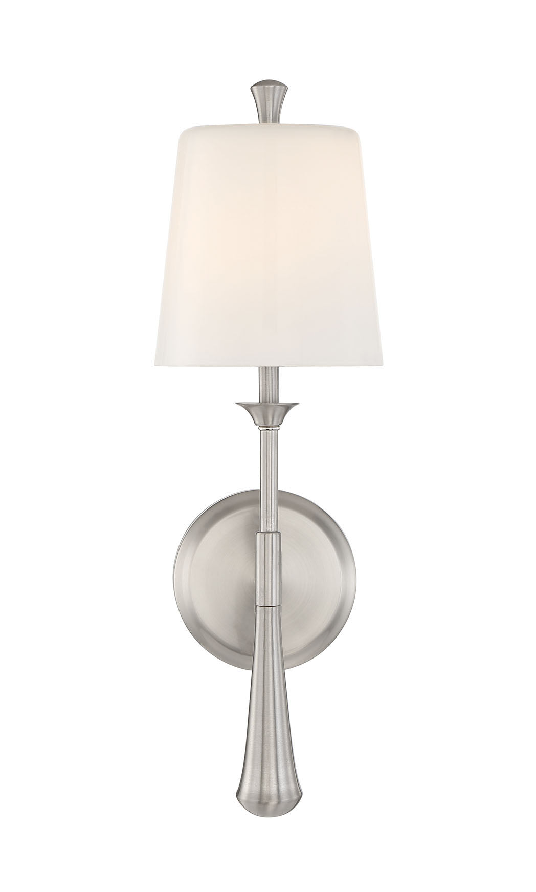 57461SA-BNK - Palmer 1 Light 18" High Wall Sconce - Brushed Nickel