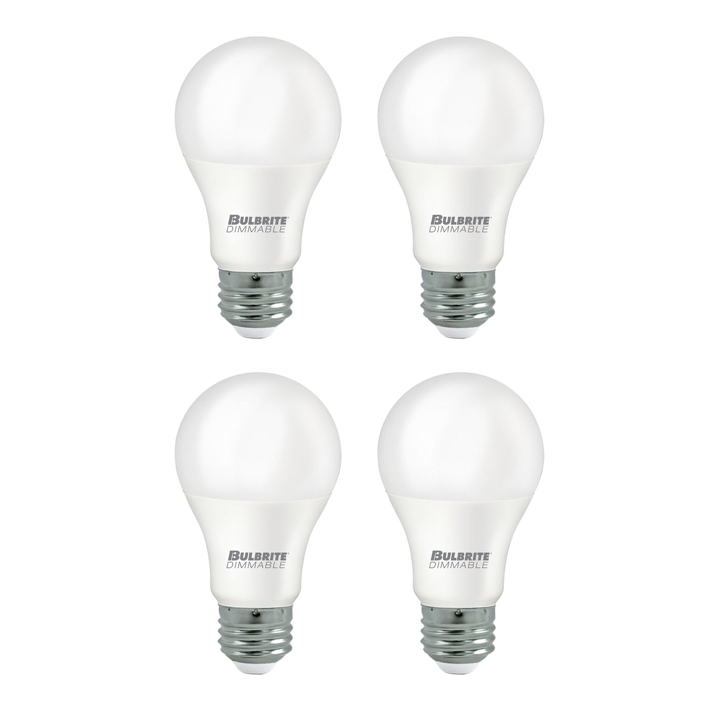 774240 - Dimmable Frost A19 LED Light Bulb - 9 Watt - 4000K - 4 Pack