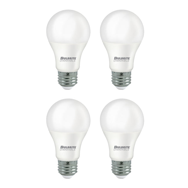 774240 - Dimmable Frost A19 LED Light Bulb - 9 Watt - 4000K - 4 Pack