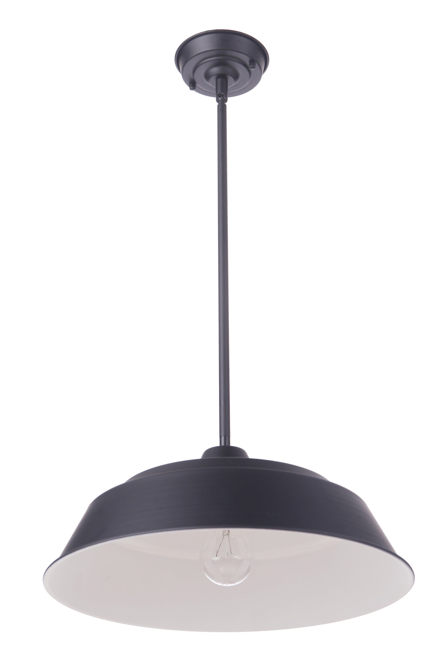 ZA5521-MN - Landmark 1 Light 15" Wide Outdoor Pendant - Midnight