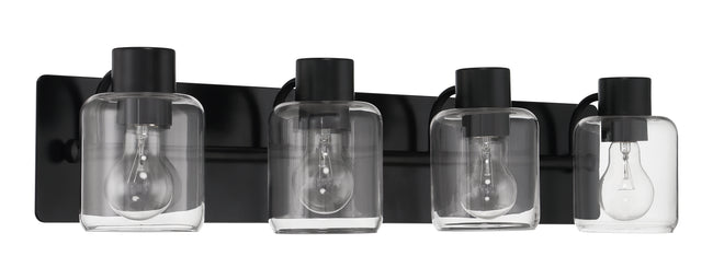 17728FB4 - Rori 4 Light 28" Wide Vanity Light - Flat Black