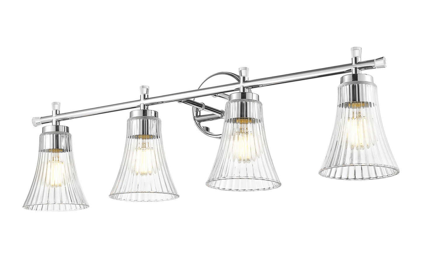 7519-4V-CH - Belle 4 Light 32" Vanity - Chrome