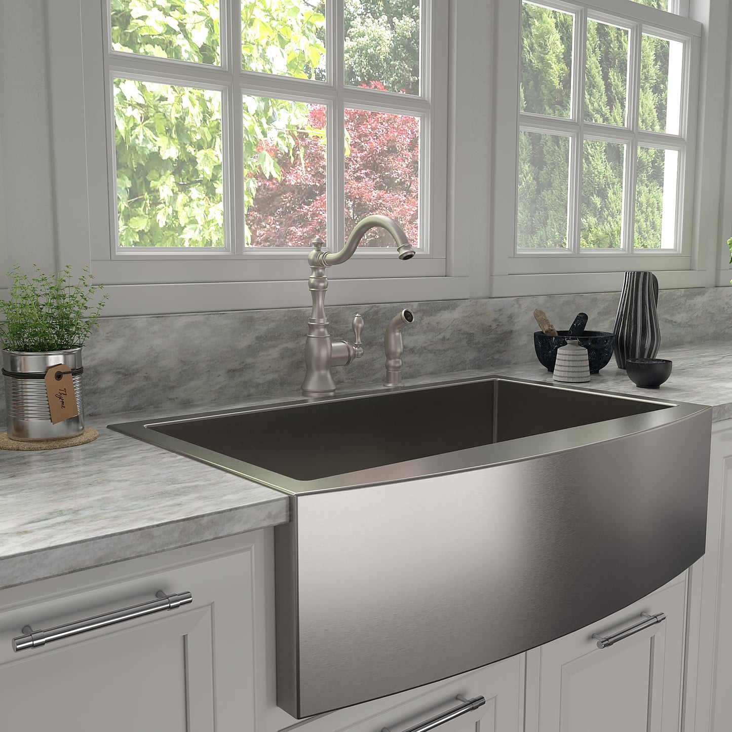 REM-KF-BN - Rembrandt Kitchen Faucet in Brushed Nickel