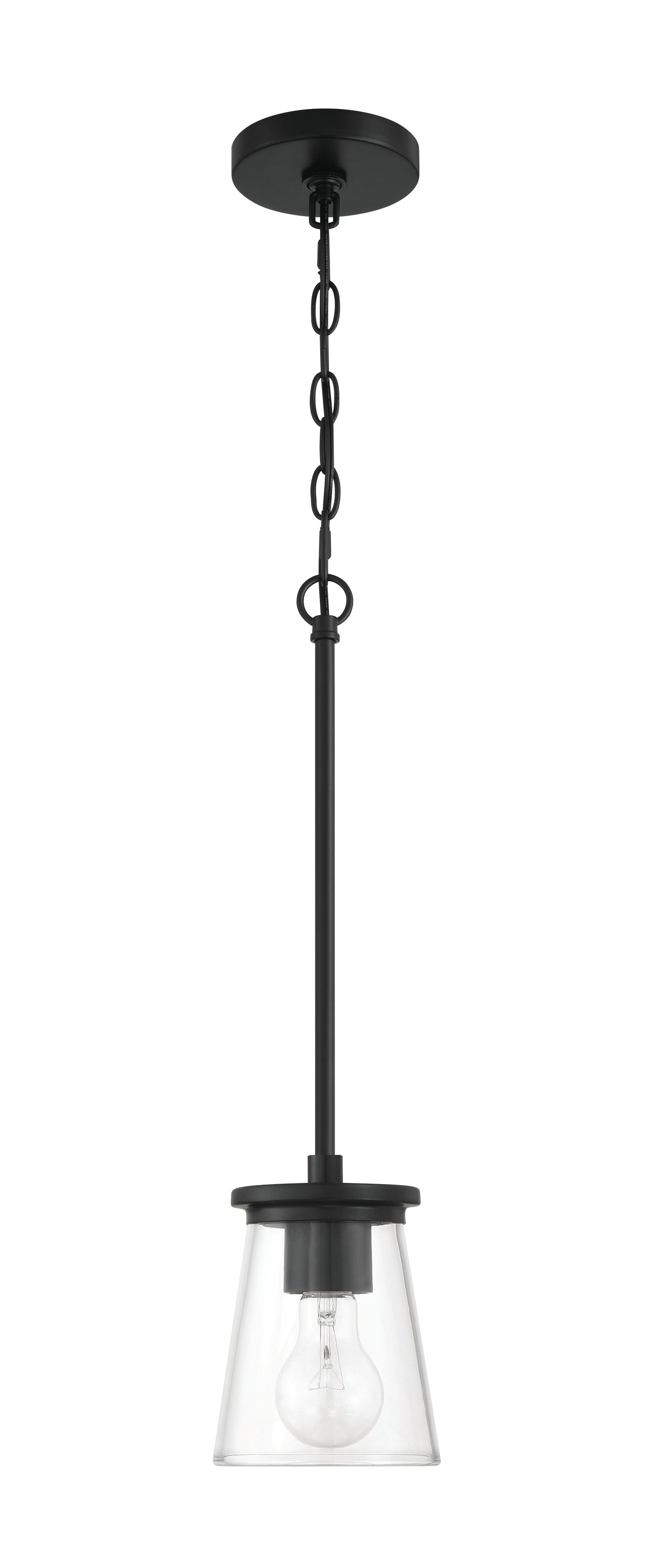 60491-FB - Connell 1 Light 5" Wide Mini Pendant - Flat Black