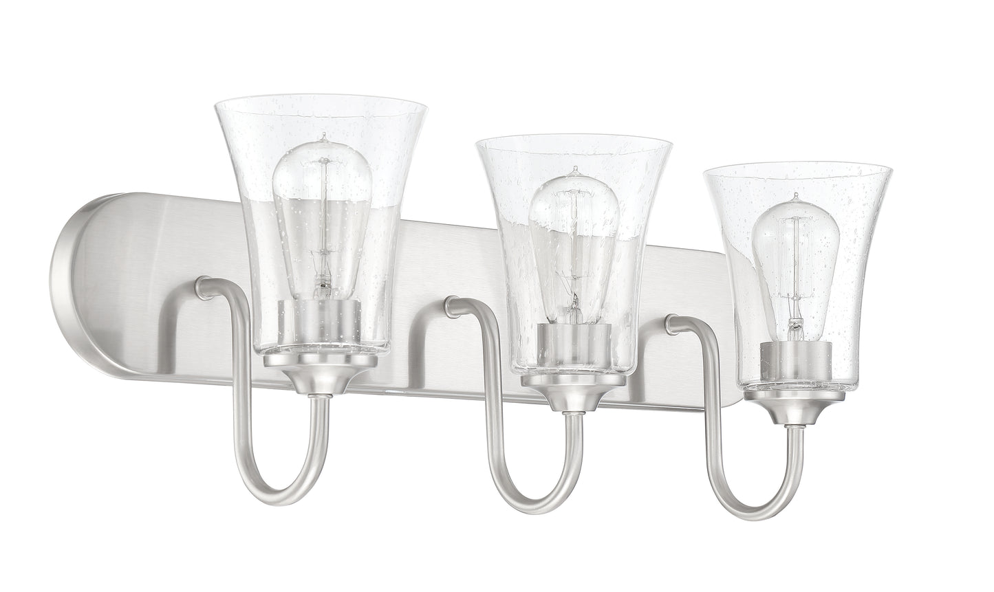 50403-BNK - Gwyneth 3 Light 24" Wide Vanity Light - Brushed Nickel