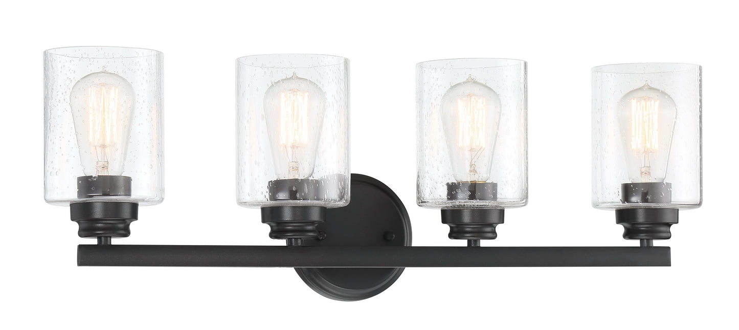 50504-FB - Bolden 4 Light 25" Wide Vanity Light - Flat Black