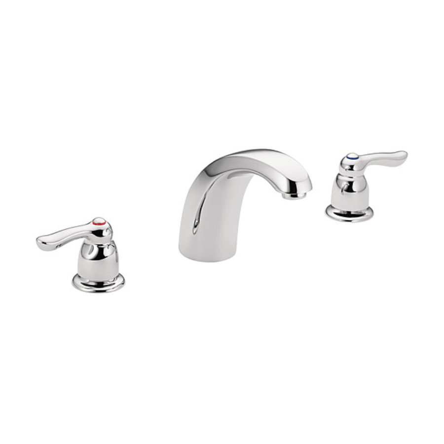 T994 - Chateau Two-Handle Low Arc Roman Tub Faucet - Chrome