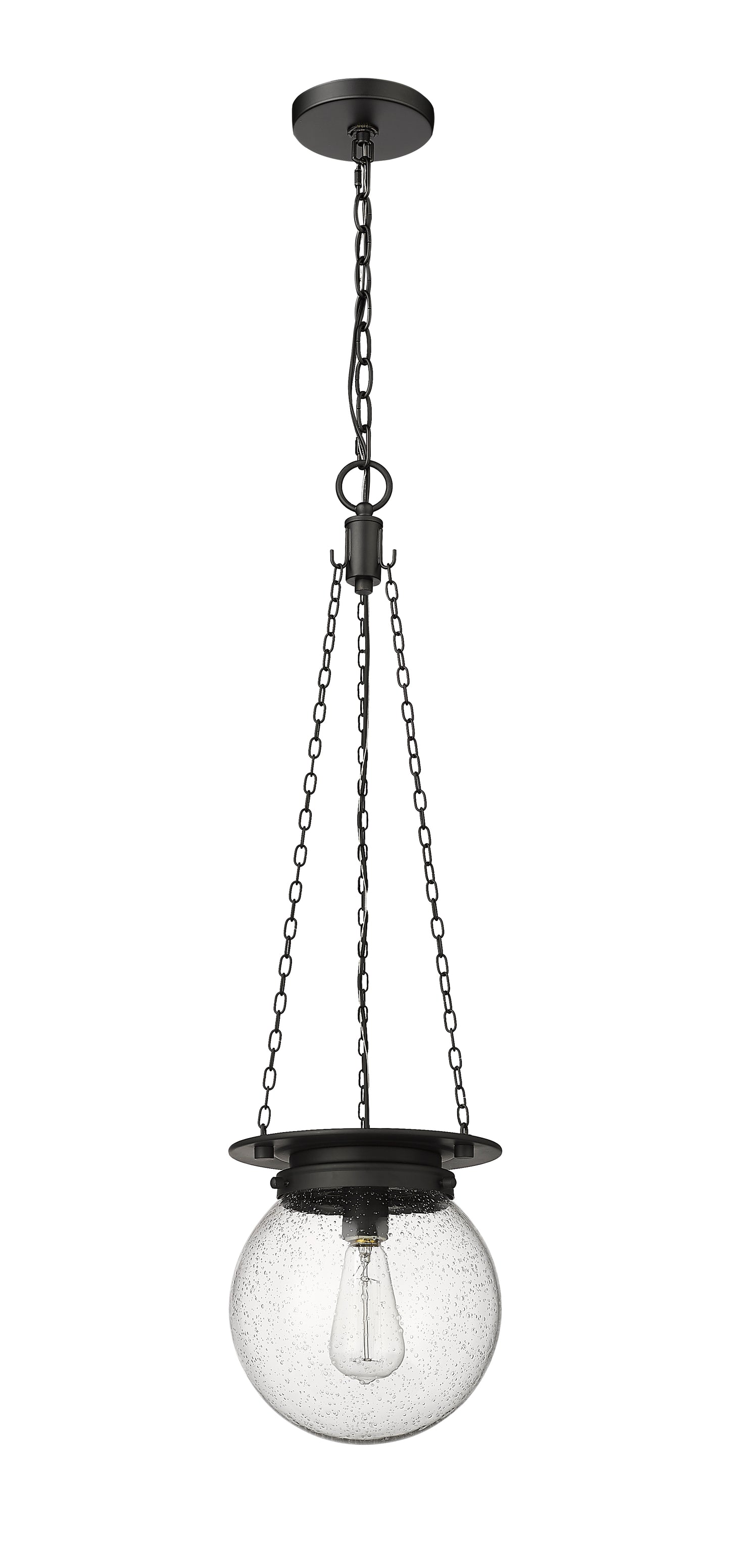 7506P9-MB - Calhoun 1 Light 9" Pendant - Matte black
