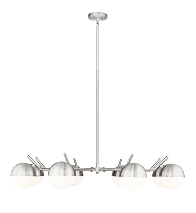 7517-8BN - Realm Sphere 8 Light 44" Chandelier - Brushed Nickel