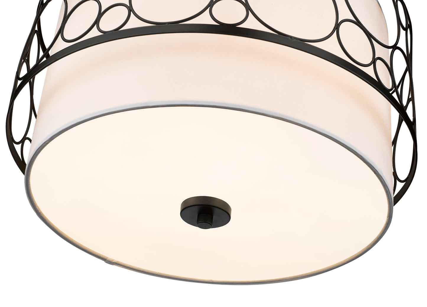 197-17MB - Kendall 3 Light 17" Pendant - Matte Black