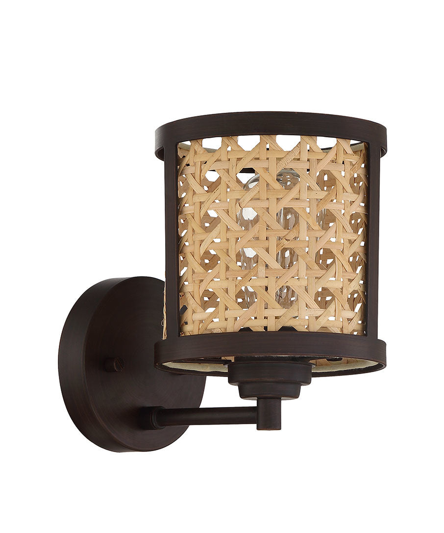 54561-ABZ - Malaya 1 Light 8.5" High Wall Sconce - Aged Bronze Brushed