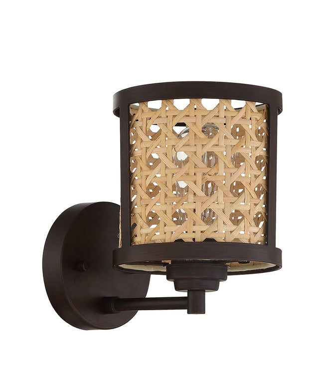 54561-ABZ - Malaya 1 Light 8.5" High Wall Sconce - Aged Bronze Brushed