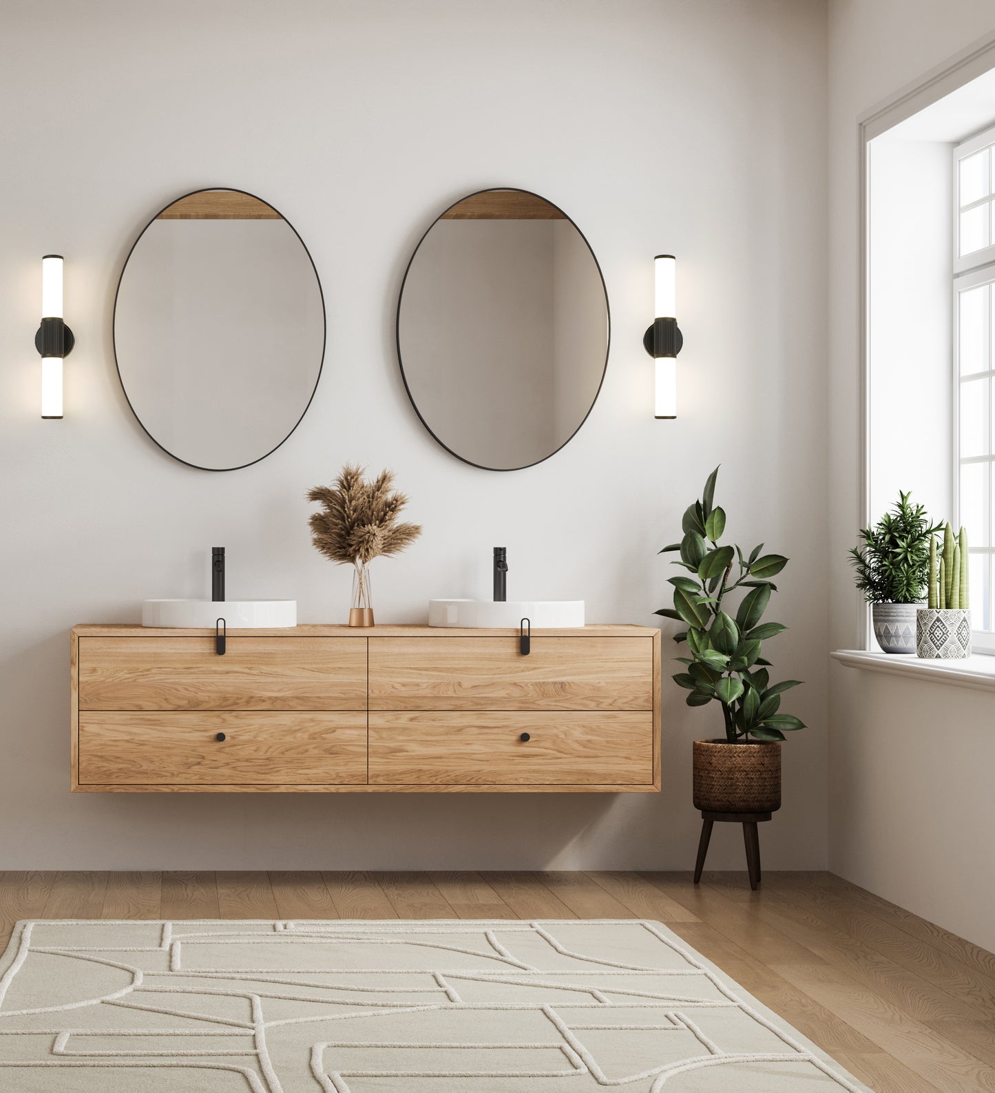 1021-18W-MB-LED - Solange 1 Light 18" Vanity - Matte Black