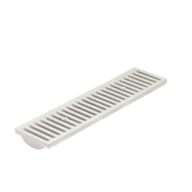661LG - Light Gray Plastic Dura Slope Channel Drain Grate - 6" x 24"
