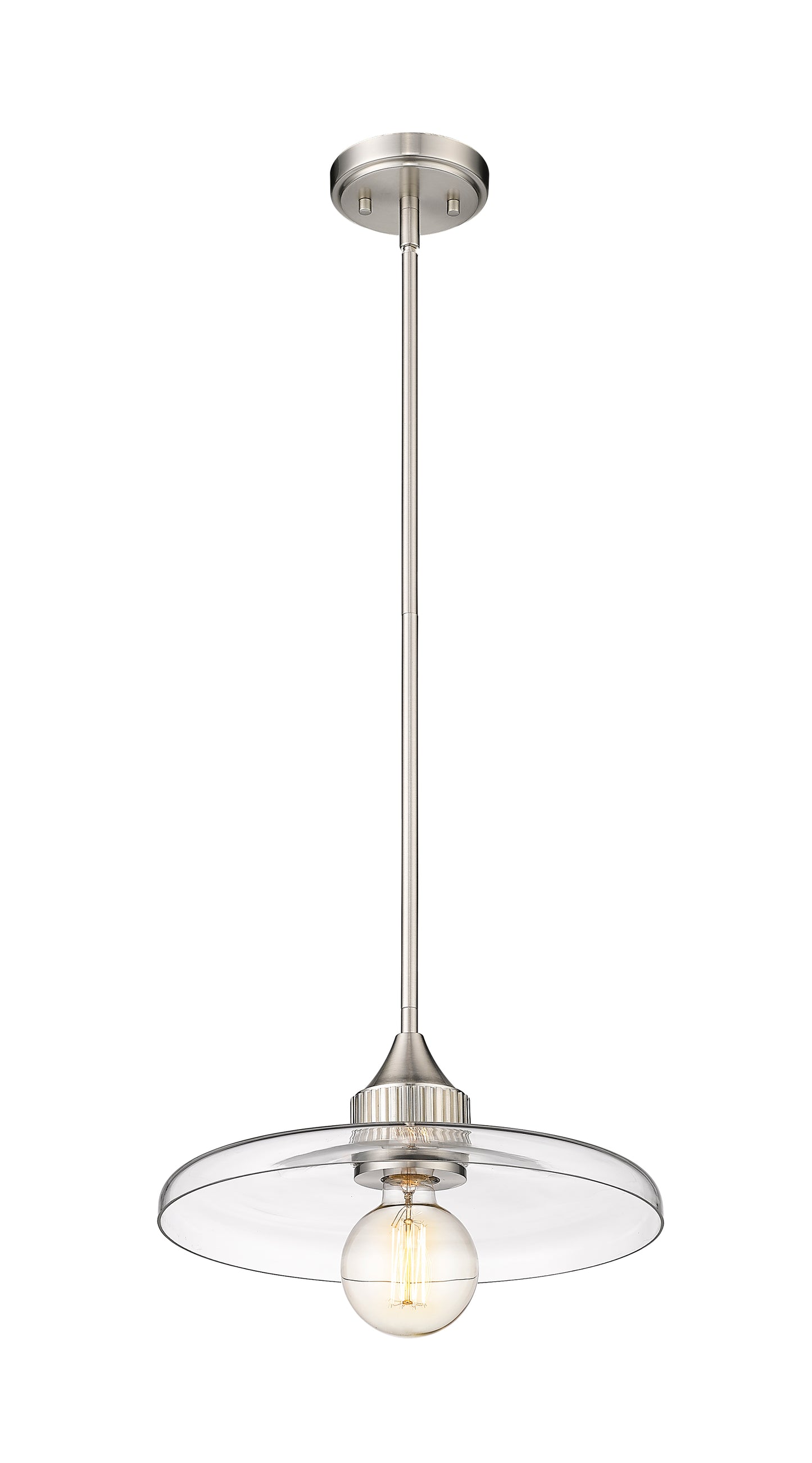 821P14-BN - Paloma 1 Light 14" Pendant - Brushed Nickel