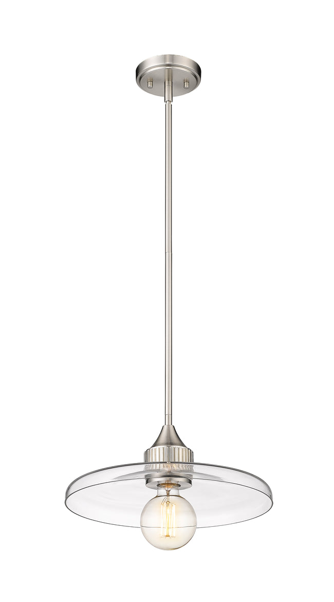 821P14-BN - Paloma 1 Light 14" Pendant - Brushed Nickel