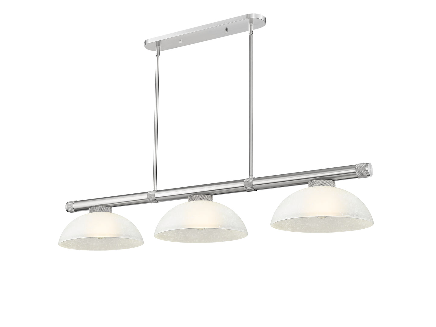 3050-3BN-DWL14 - Vanguard 3 Light 58" Billiard - Brushed Nickel