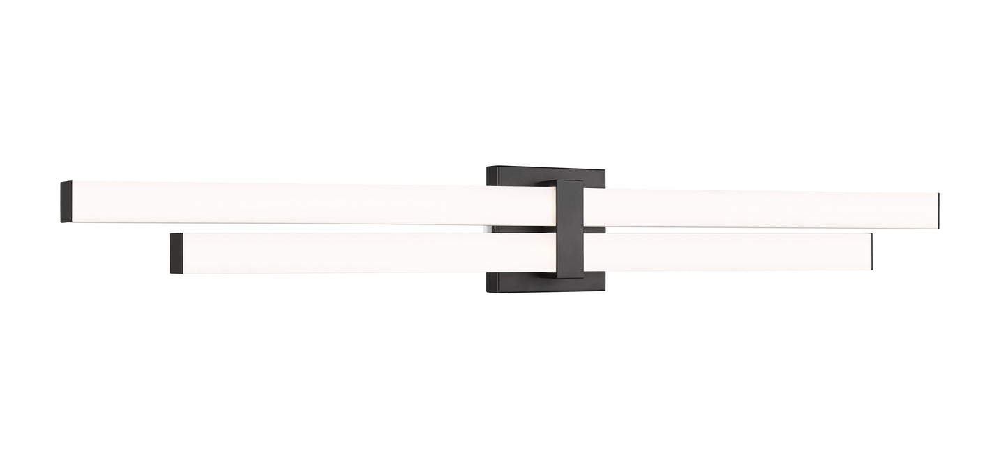 1008-40W-MB-LED - Zane 2 Light 40" Vanity - Matte Black