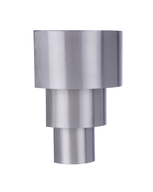 ZA5112-SA-LED - Midtown 1 Light 8.63" High Outdoor Pocket Lantern - Satin Aluminum