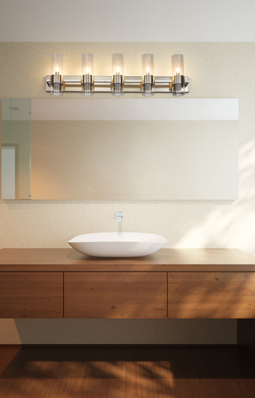 343-5V-BN - Lawson 5 Light 38" Vanity - Brushed Nickel