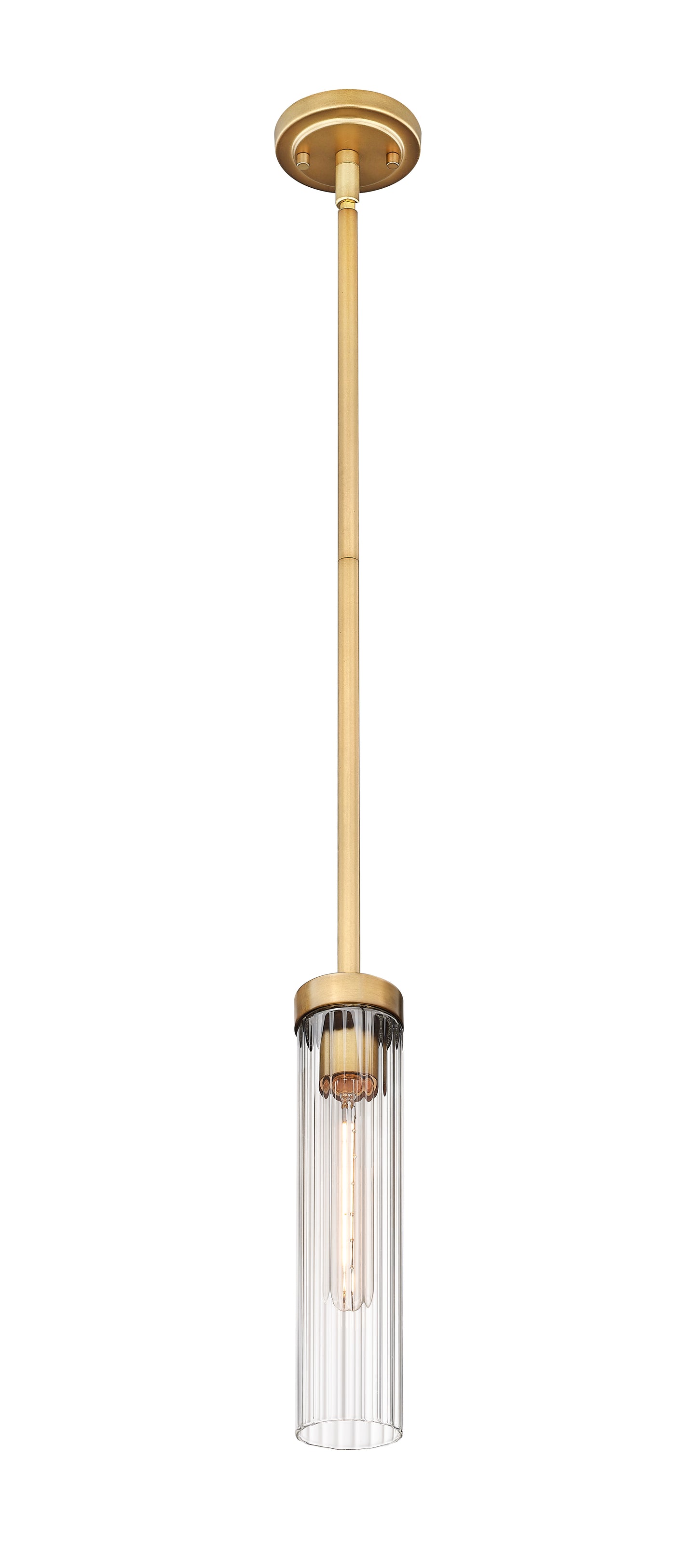 740P-ROD-RB - Beau 1 Light 5" Pendant - Rubbed Brass