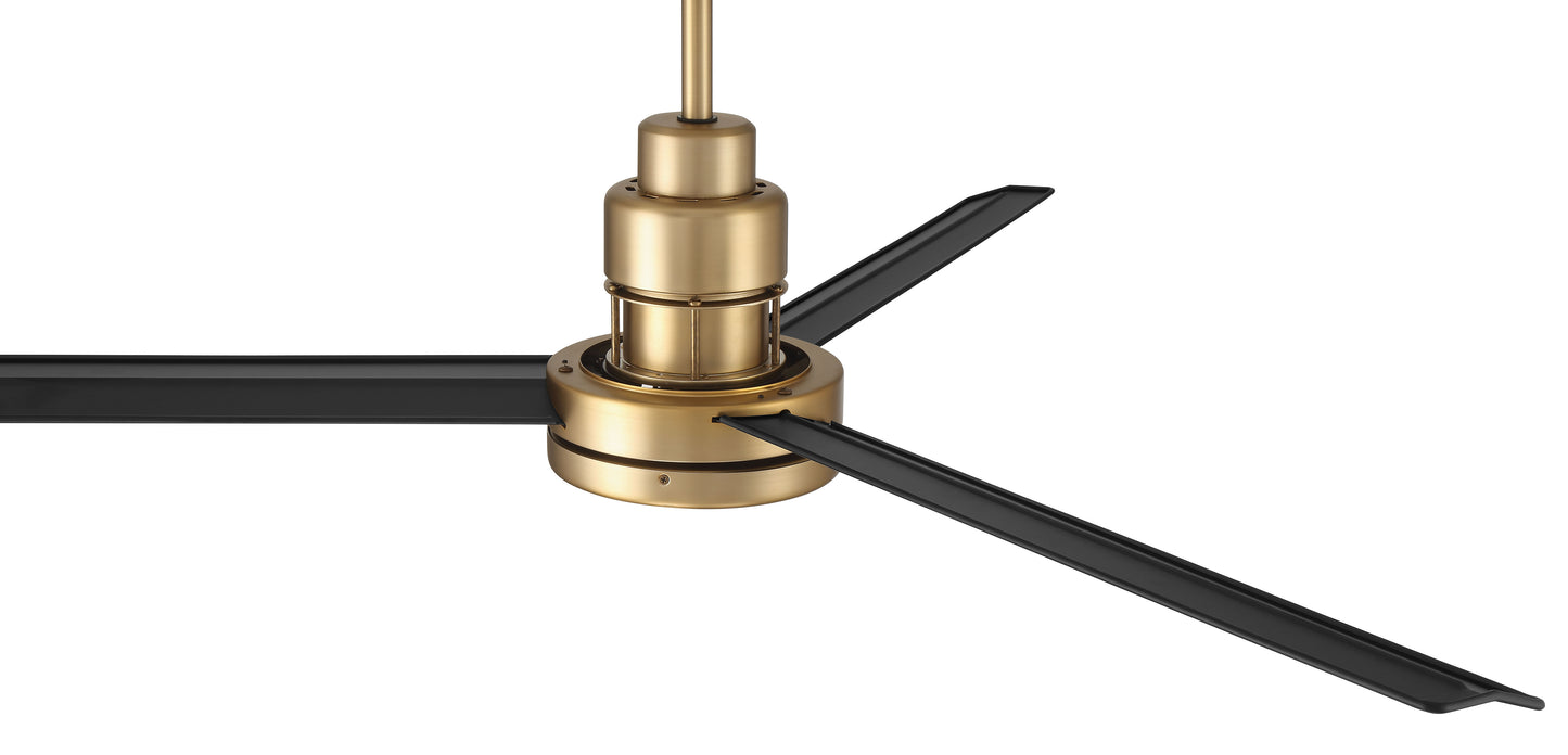 MND54SBFB3 - Mondo 54 54" 3 Blade Ceiling Fan with Light Kit - Satin Brass