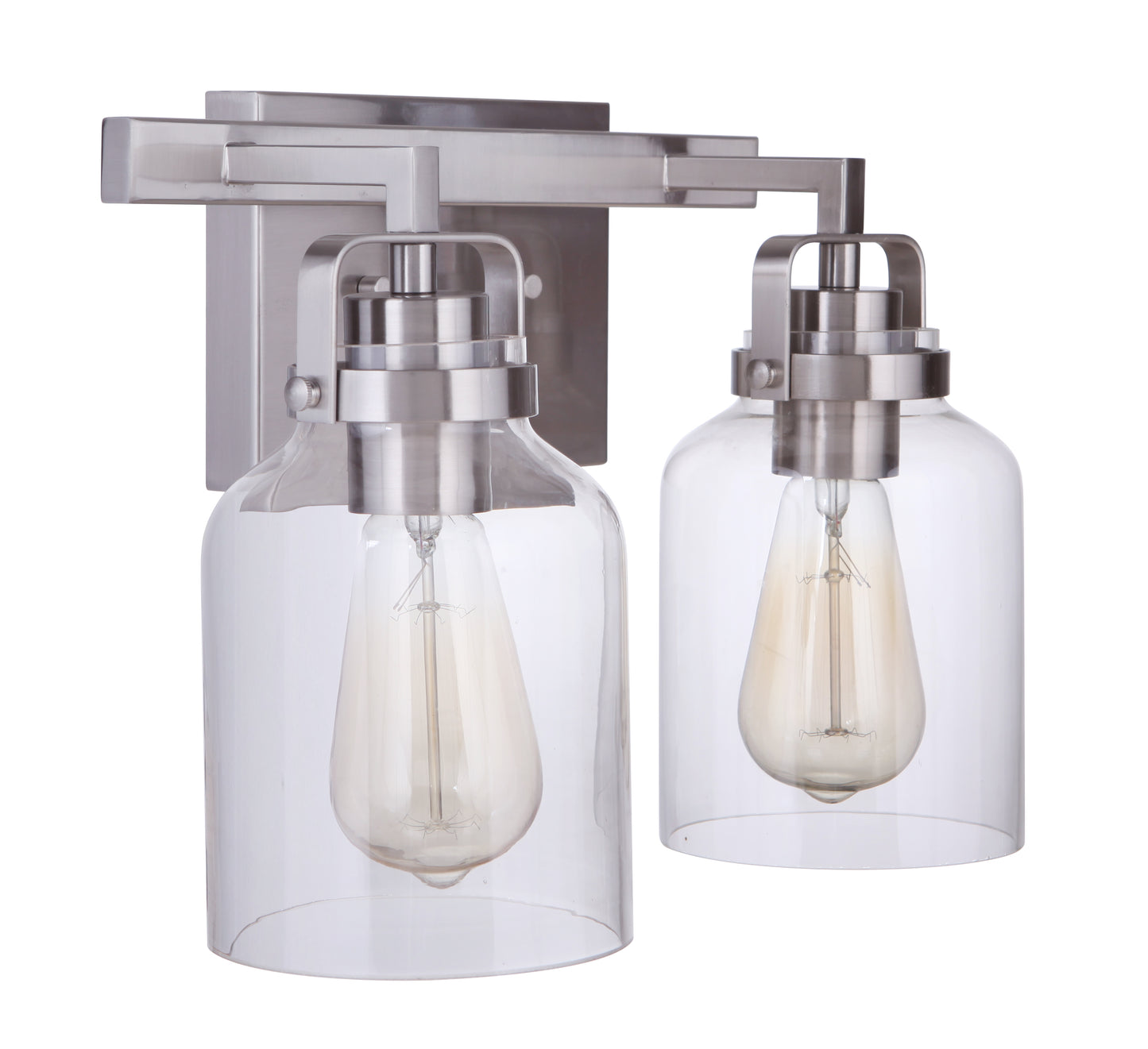 53602-BNK - Foxwood 2 Light 12.88" Wide Vanity Light - Brushed Nickel