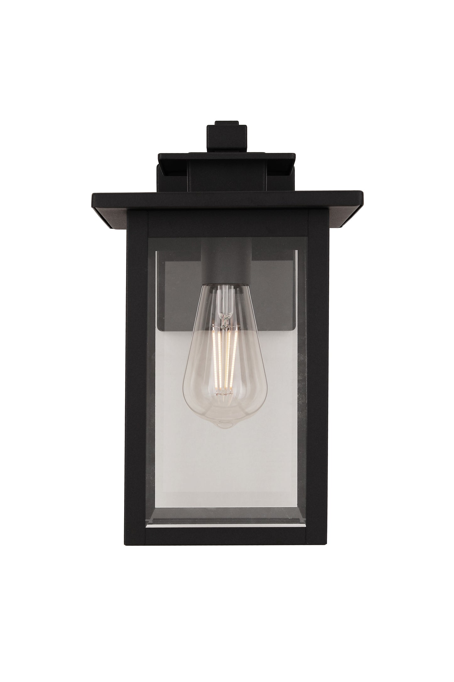 ZA7014-TB - Rock Creek 1 Light 12" High Outdoor Wall Lantern - Textured Black