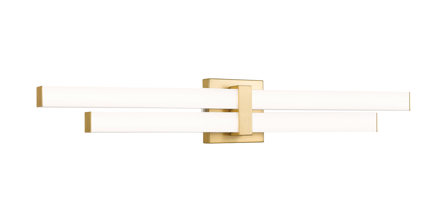 1008-32W-MGLD-LED - Zane 2 Light 32" Vanity - Modern Gold