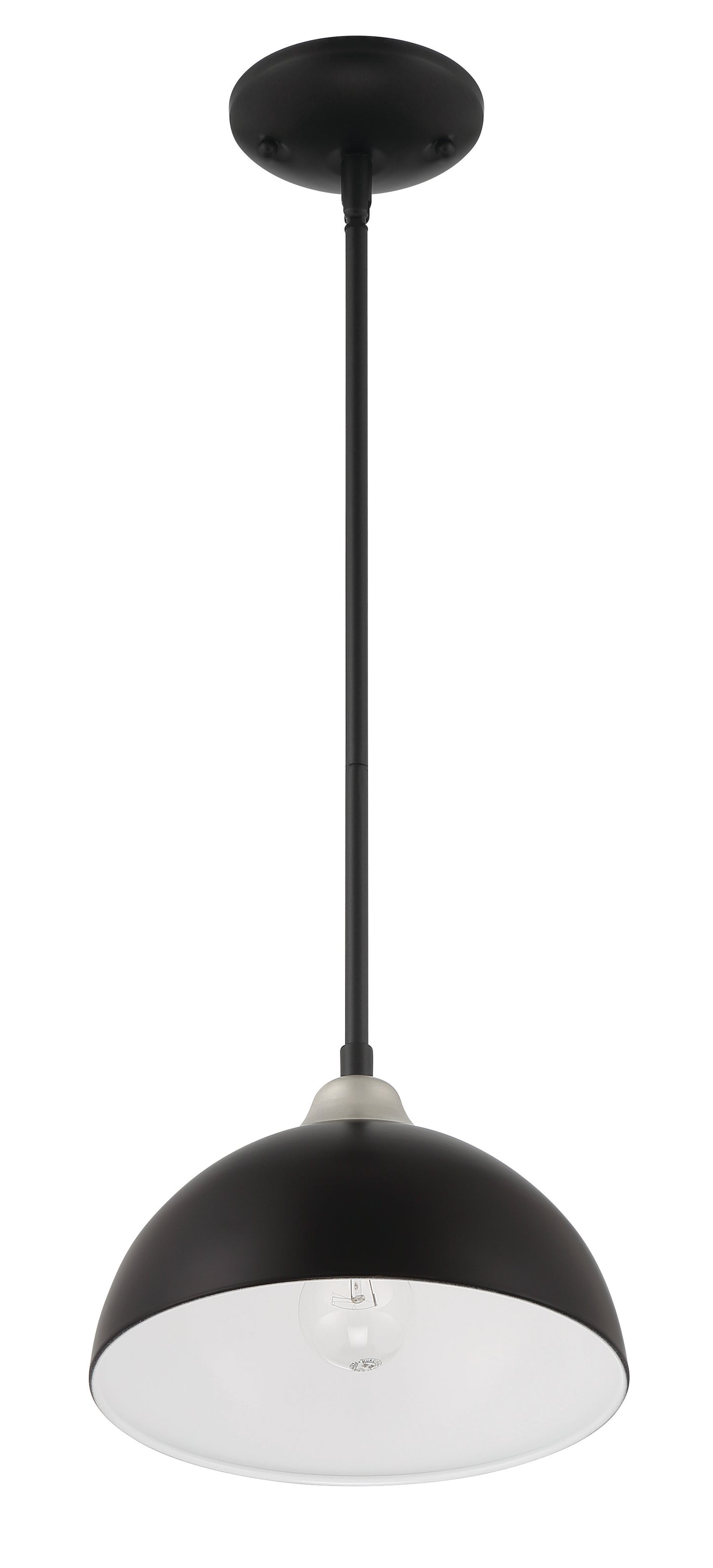 ZA4911-MNSA - Kahn 1 Light 10" Wide Outdoor Pendant - Midnight / Satin Aluminum