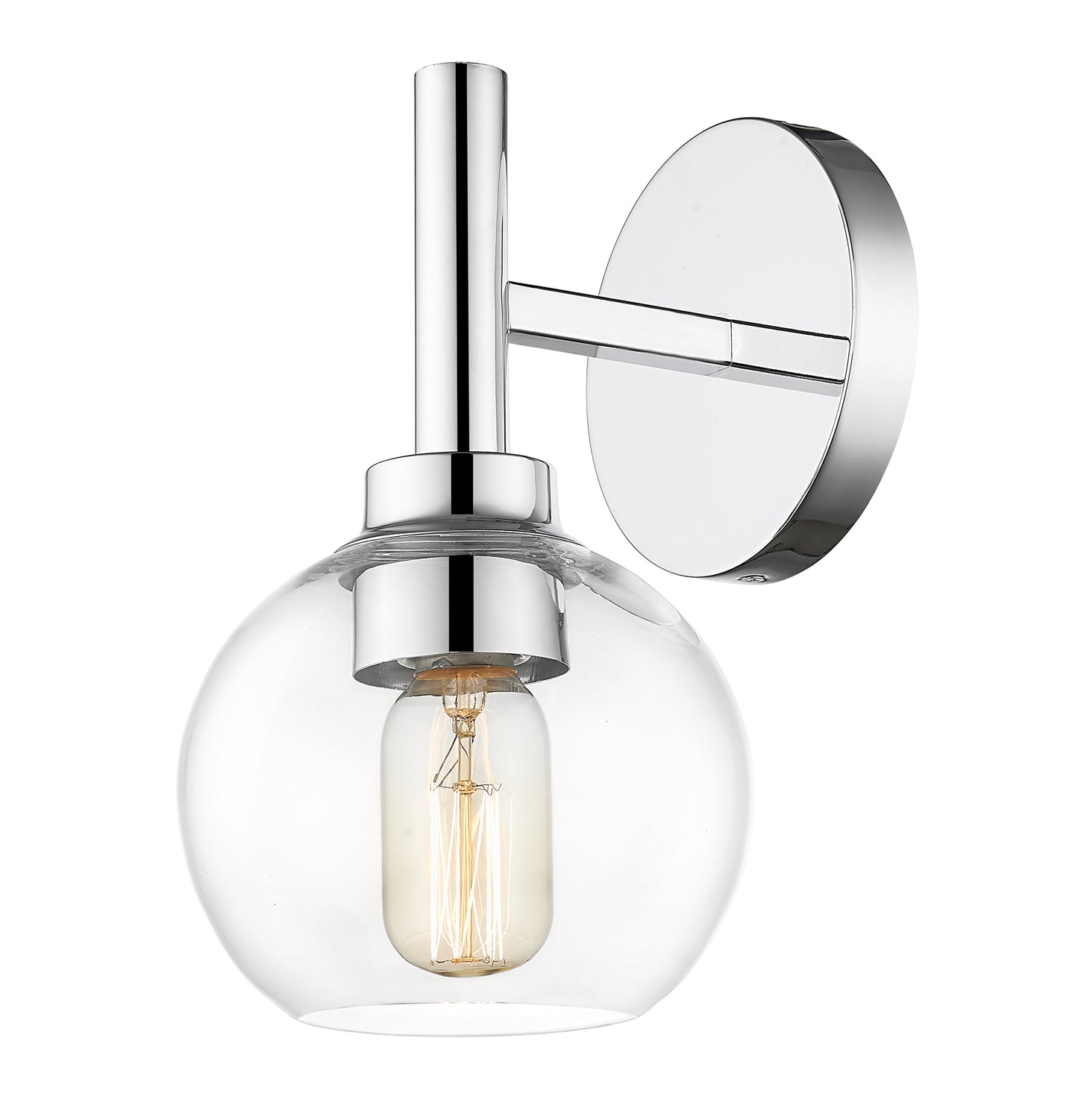 7502-1S-CH - Sutton 1 Light Wall 10" Sconce - Chrome