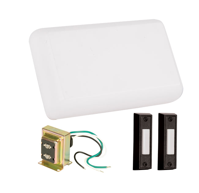 CK1001-W - Builder Chime 7.79" Wide Chime kit - White