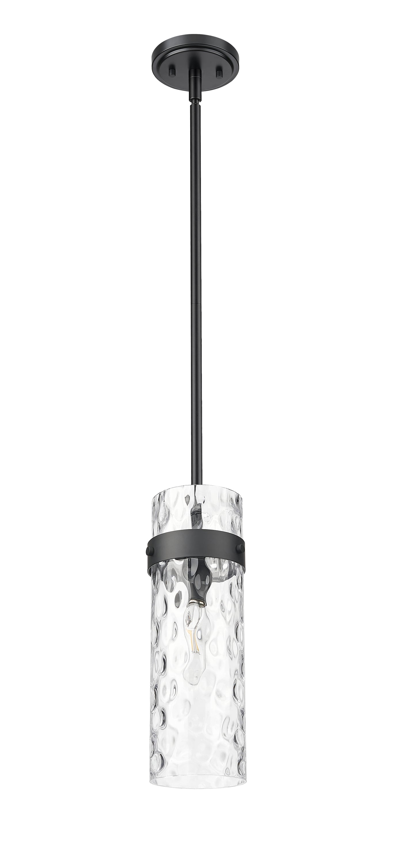 7002P5-ROD-MB - Fontaine 1 Light 6" Pendant - Matte Black