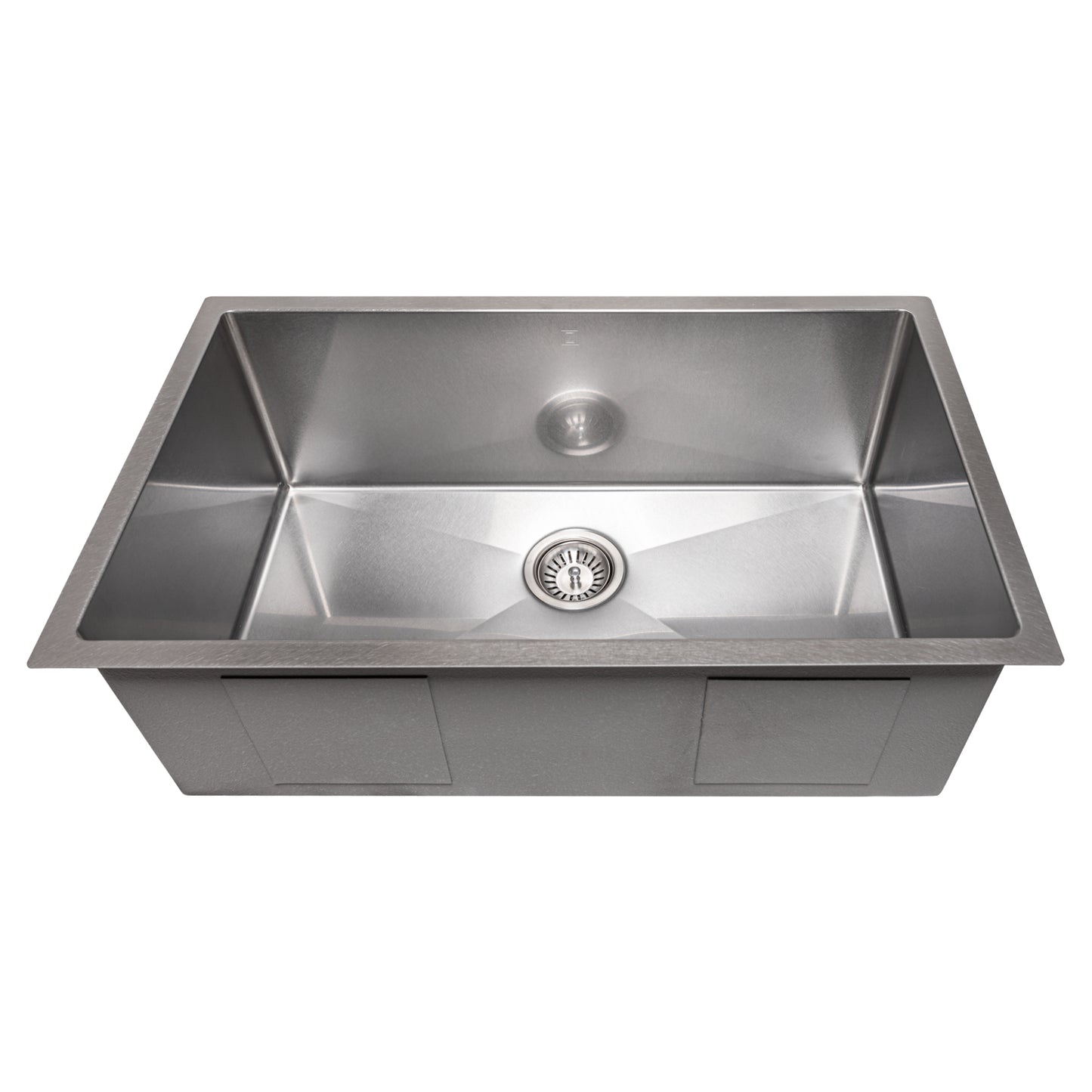 SRS-30S - 30" Meribel Undermount Single Bowl Satin Stainless Steel Kitchen Sink with Bottom Grid