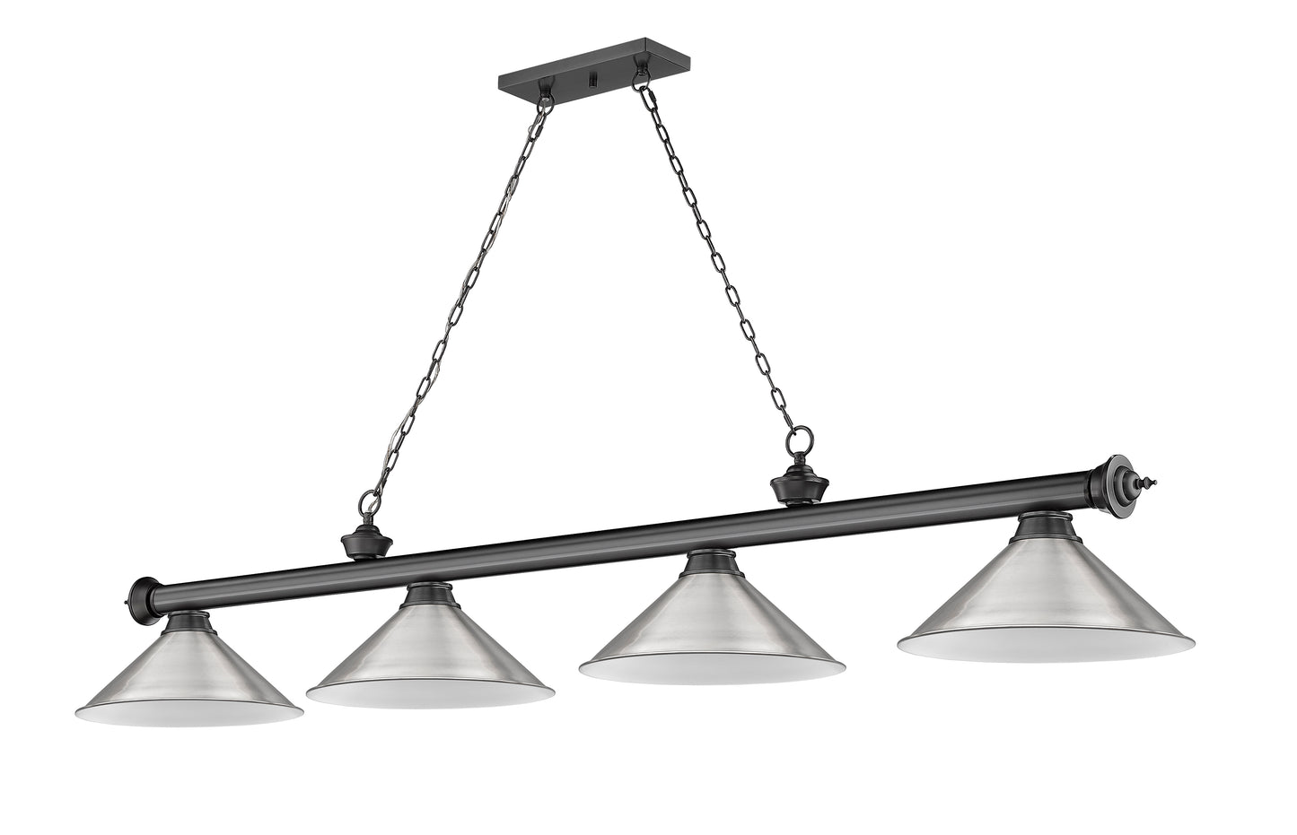 2306-4BP-BN15 - Cordon 4 Light 81" Billiard - Bronze Plate
