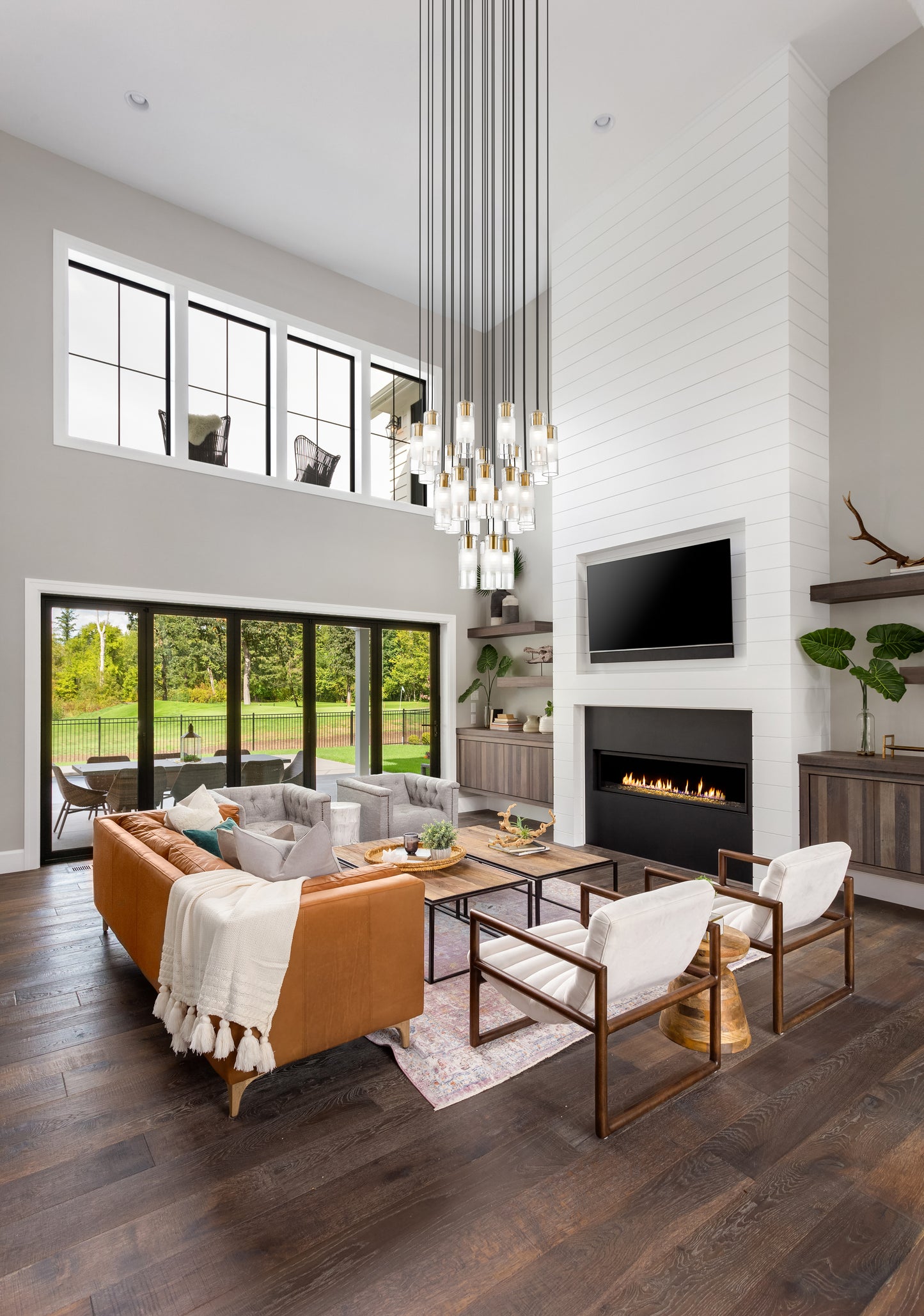824P-27R-MGLD - Alton 27 Light 36" Chandelier - Modern Gold