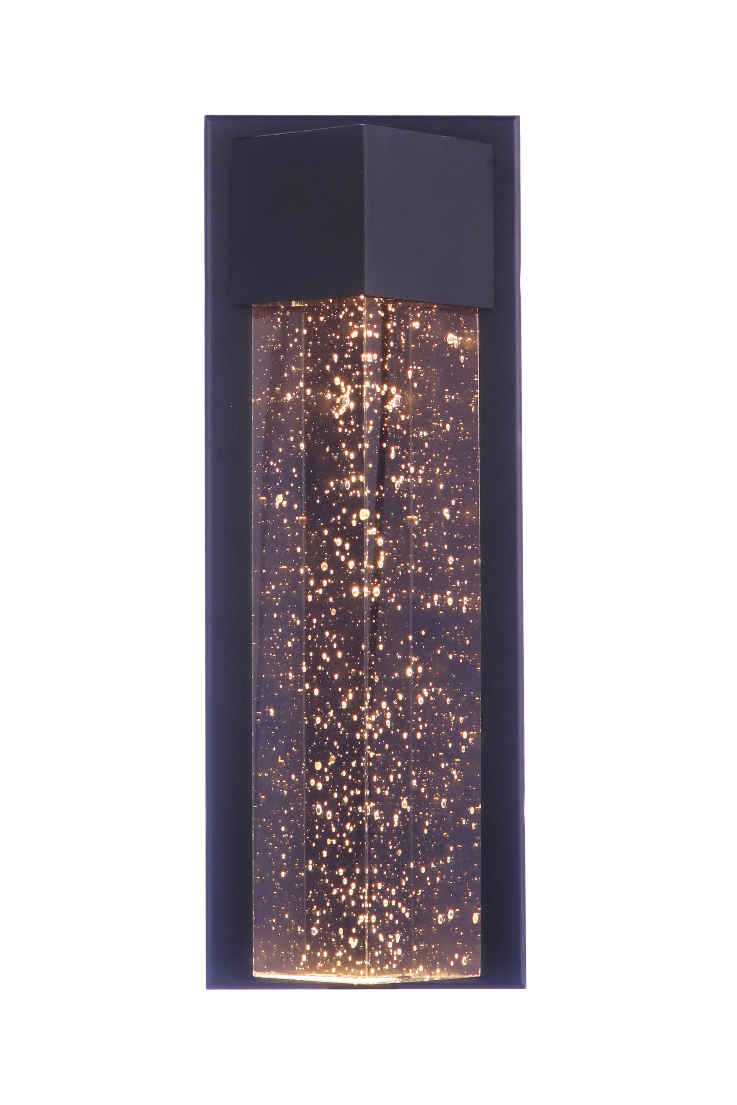 ZA6202-MN-LED - Tony 2 Light 13" High Outdoor Pocket Sconce - Midnight