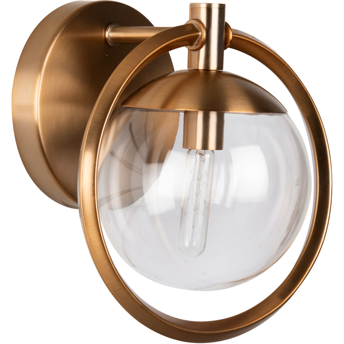 45501-SB - Piltz 1 Light 10.13" Wide Vanity Light - Satin Brass