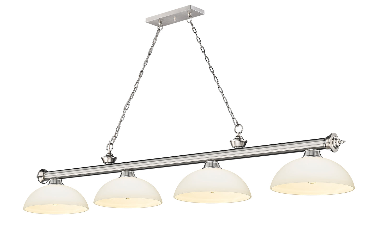 2306-4BN-DMO14 - Cordon 4 Light 81" Billiard - Brushed Nickel