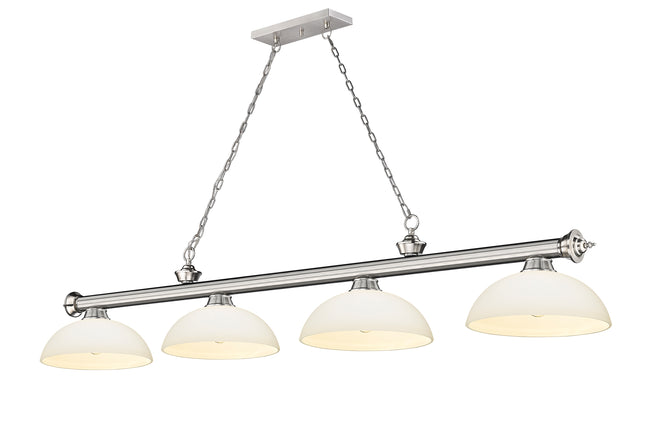 2306-4BN-DMO14 - Cordon 4 Light 81" Billiard - Brushed Nickel